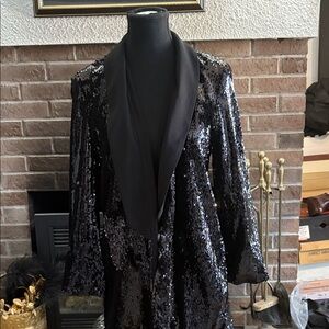 Cartonnier Black Sequin Blazer